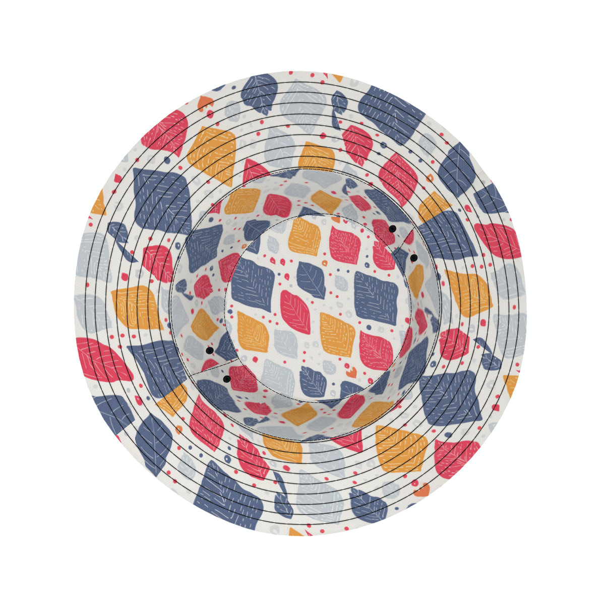 Abstract Denim Double-Sided Unisex Polyester Bucket Hat