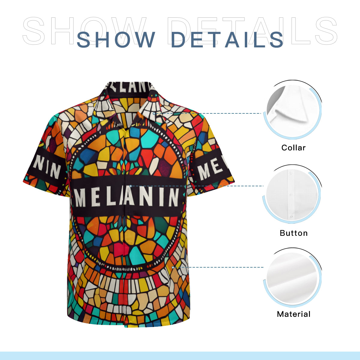 Abstract Melanin Short Sleeves Men's Shirt