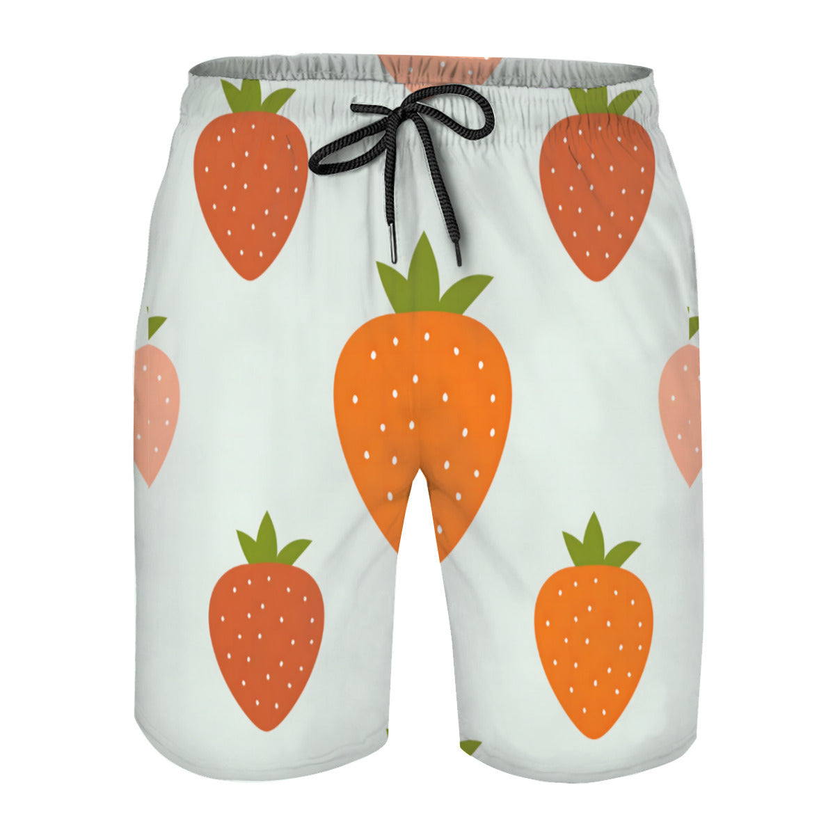 Strawberries Men's Beach Shorts (Not Mesh Lined) | Polyester