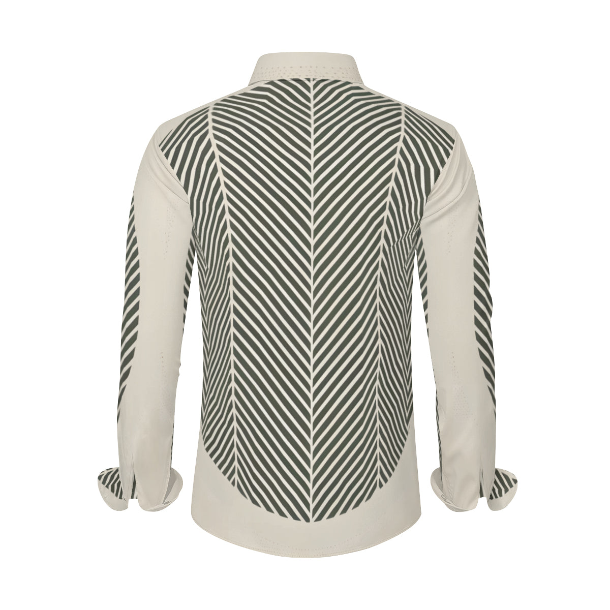 Minimalistic Geometric Long Sleeves Men's Shirt