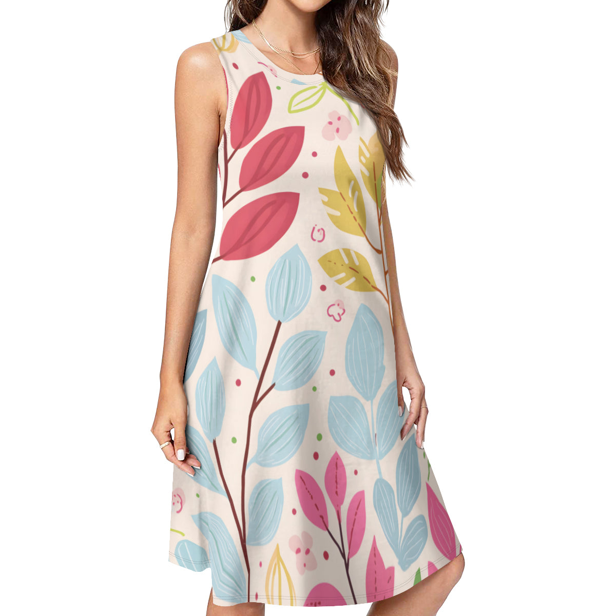 Floral Women's Casual Dress | Polyester