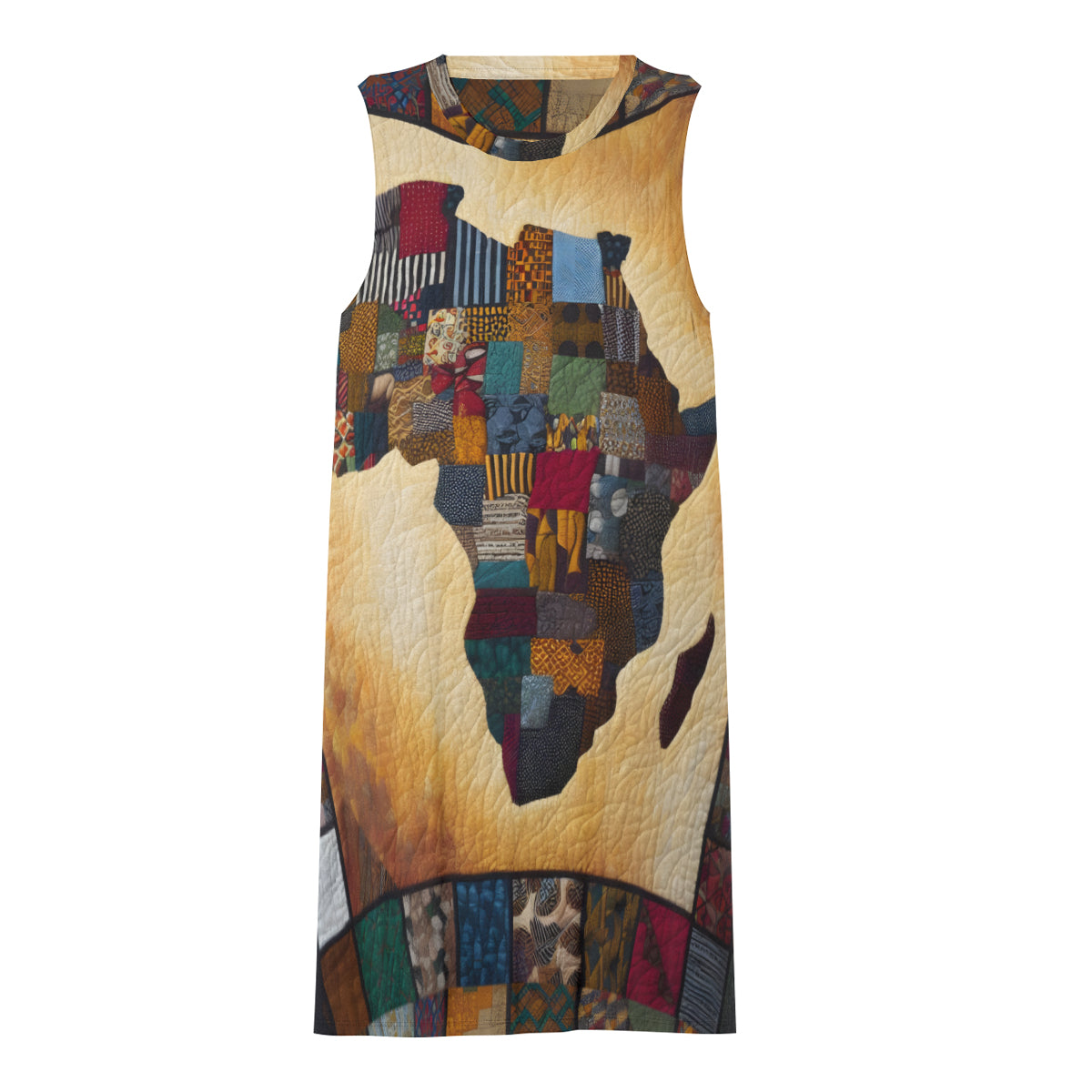 Africa Pattern Women's Casual Dress | Polyester