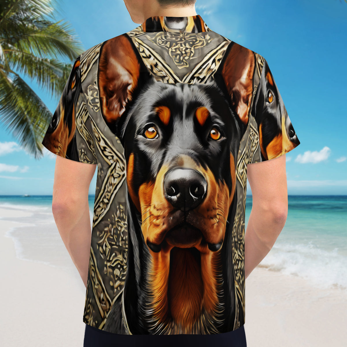 Doberman Short Sleeves Men's Shirt