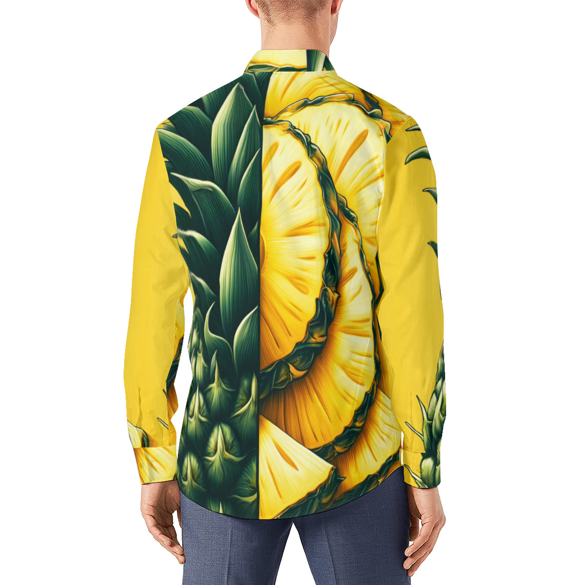 Pineapple Long Sleeves Men's Shirt