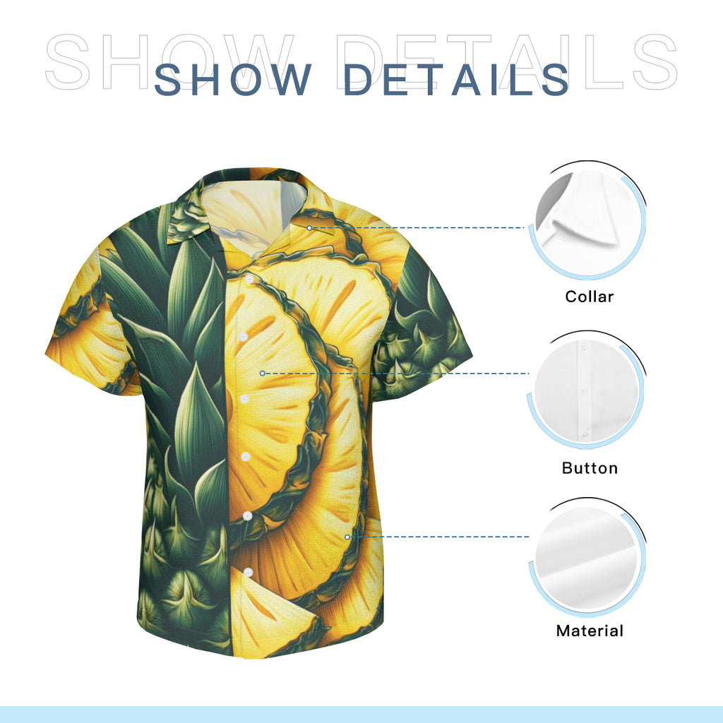Pineapple Short Sleeves Men's Shirt