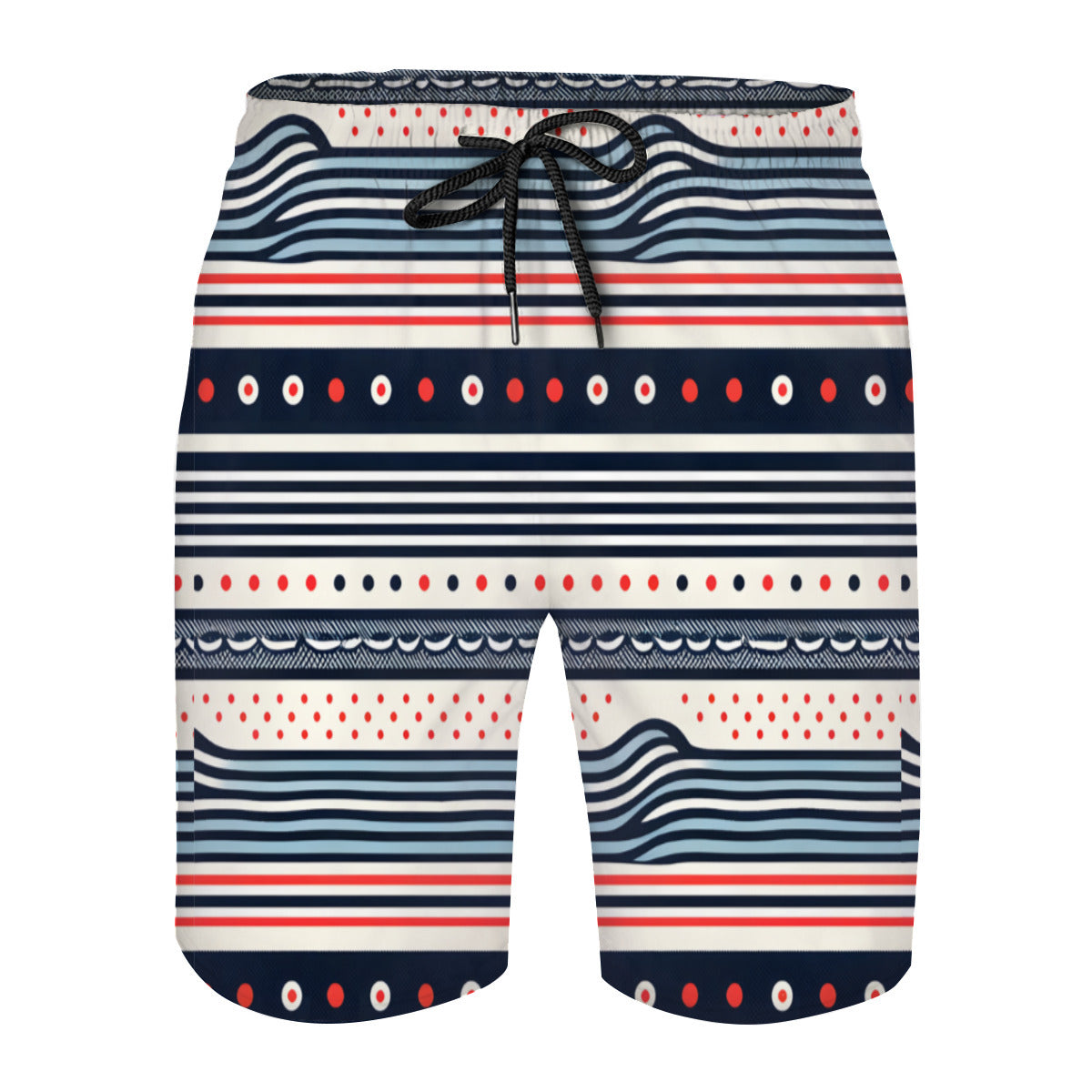 Abstract Dotted Men's Beach Shorts (Not Mesh Lined) | Polyester