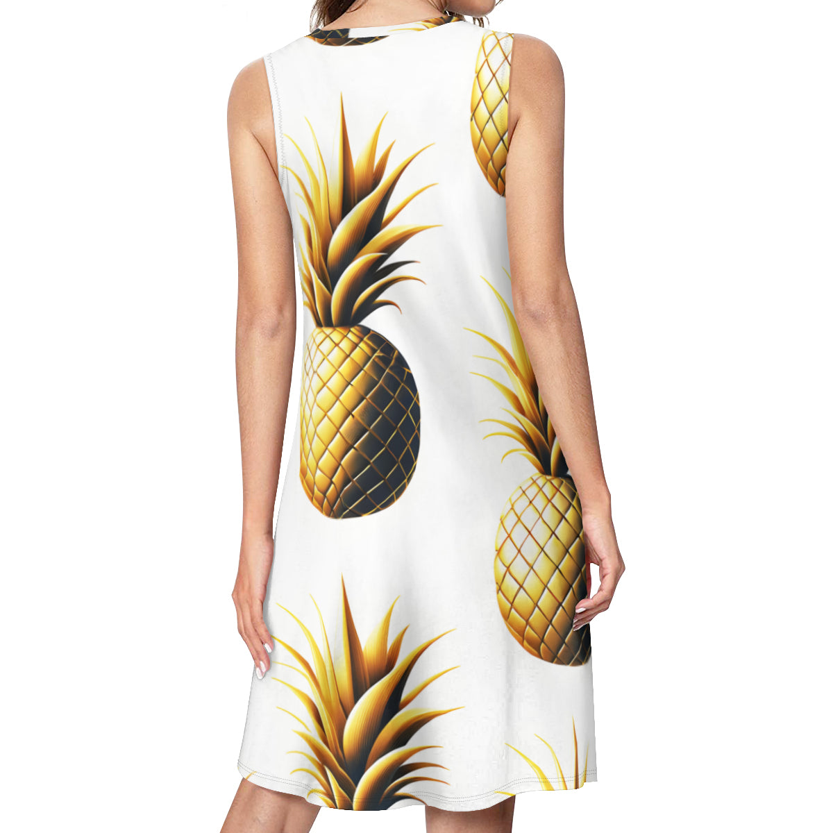 Pineapple Women's Casual Dress | Polyester