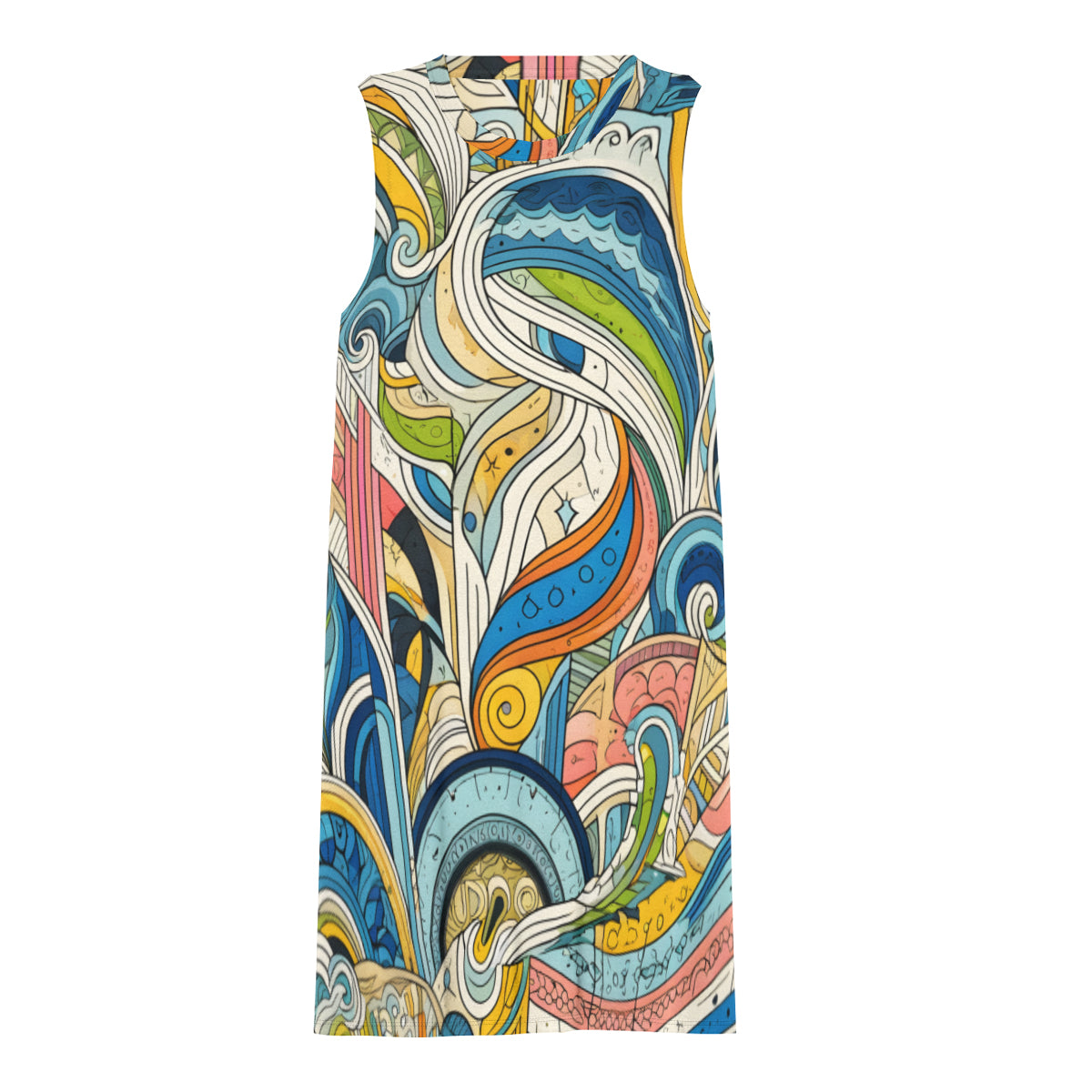 Abstract Women's Casual Dress | Polyester