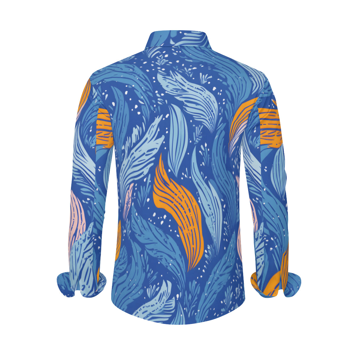 Abstract Floral Classic Long Sleeves Men's Shirt