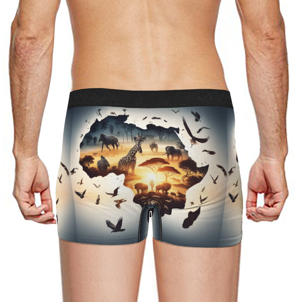 African Sunset Men's Underwear (Multi-Faceted Design)