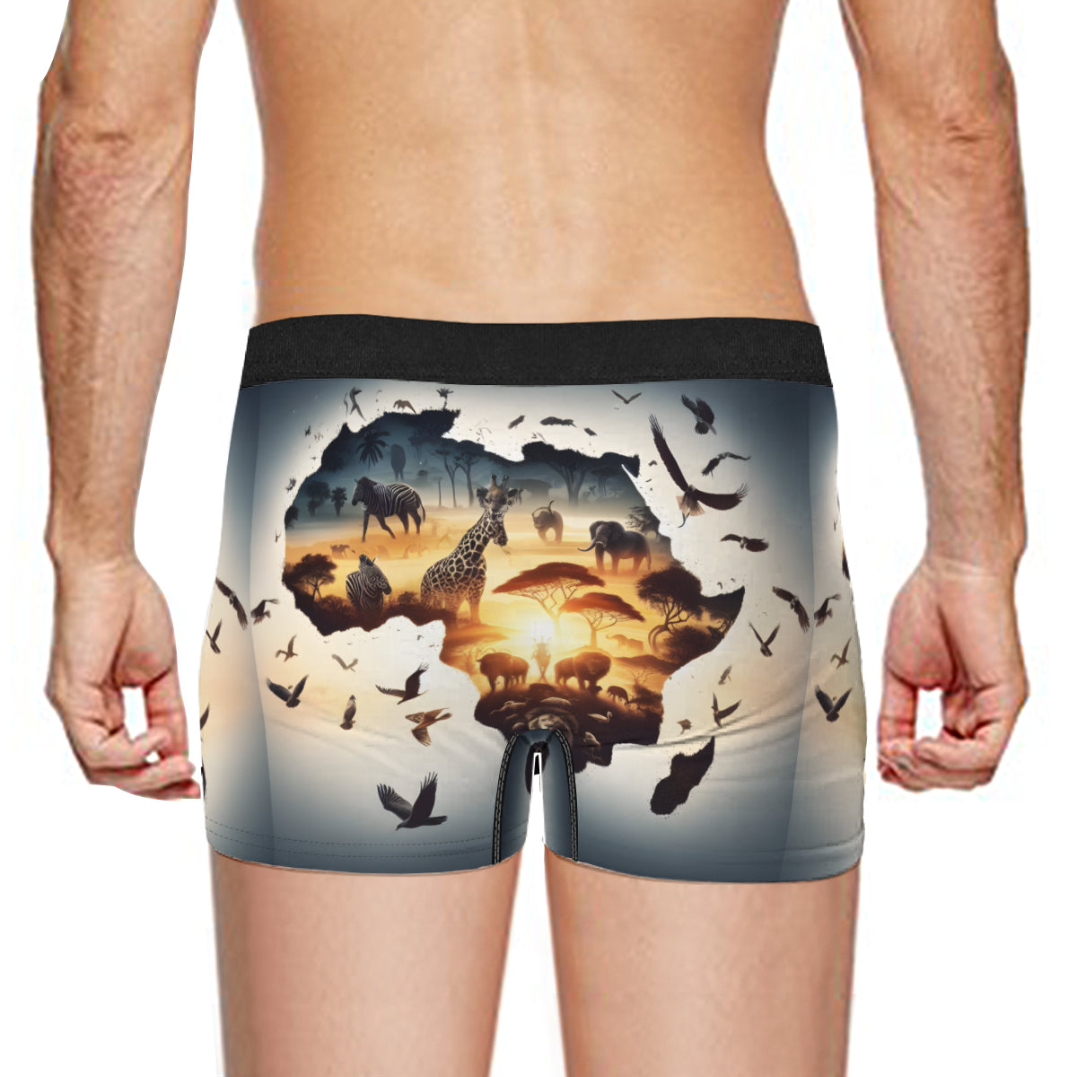African Sunset Men's Underwear (Multi-Faceted Design)