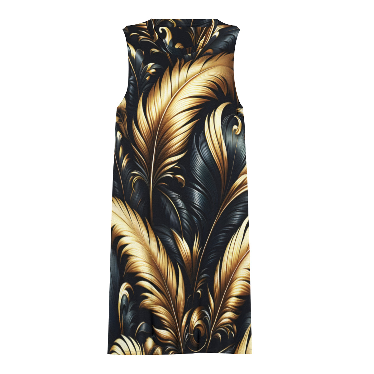 Elegant Feathers Women's Casual Dress | Polyester