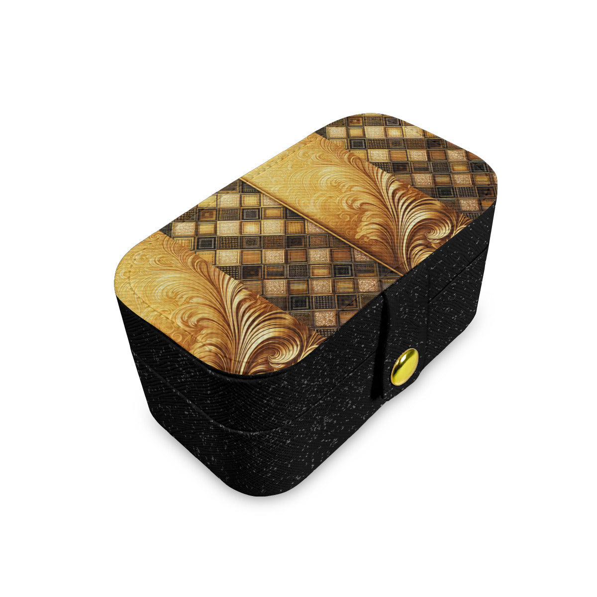Golden Style Personalized Portable Jewelry Box
