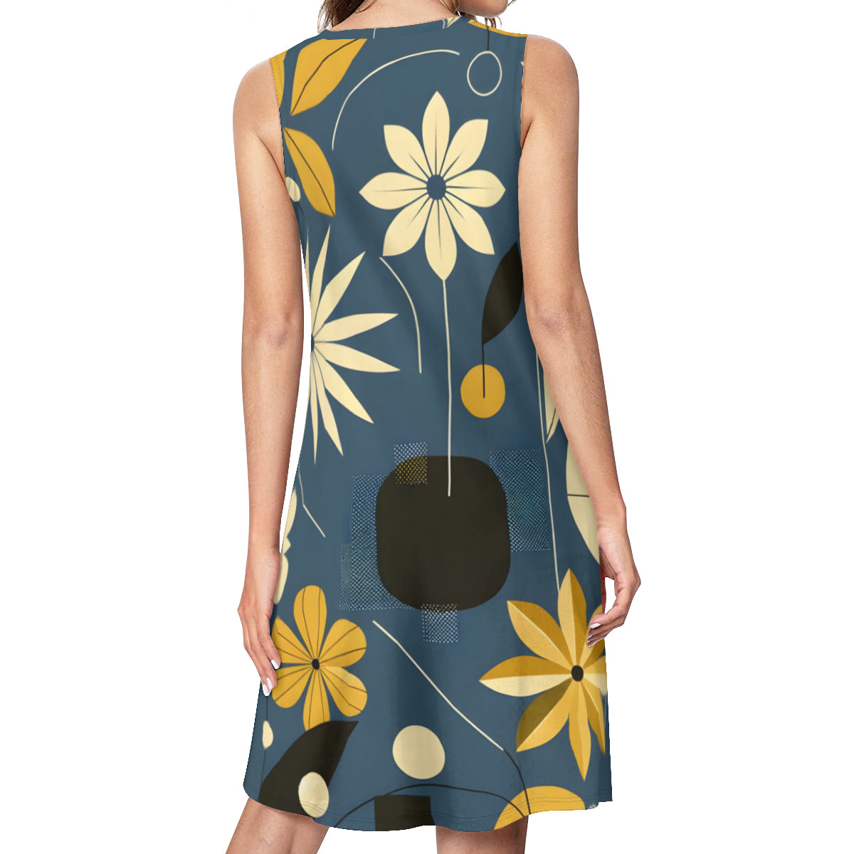 Floral Print Women's Casual Dress | Polyester