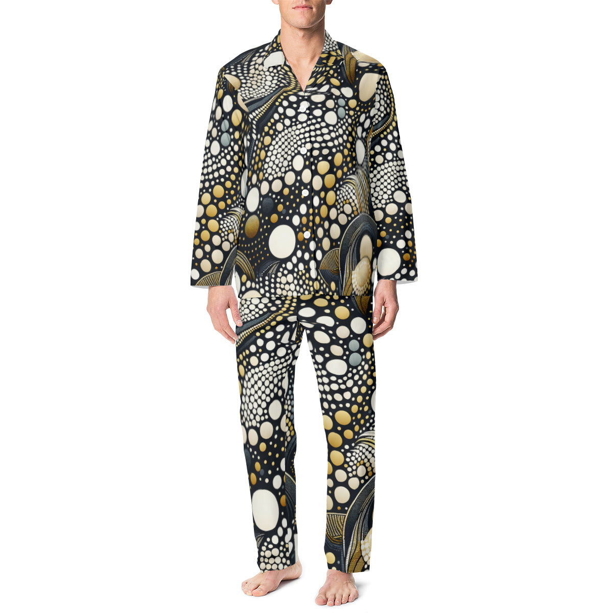 Abstract Dotted Adult Long-Sleeved (Multi-Sided Design) | Polyester