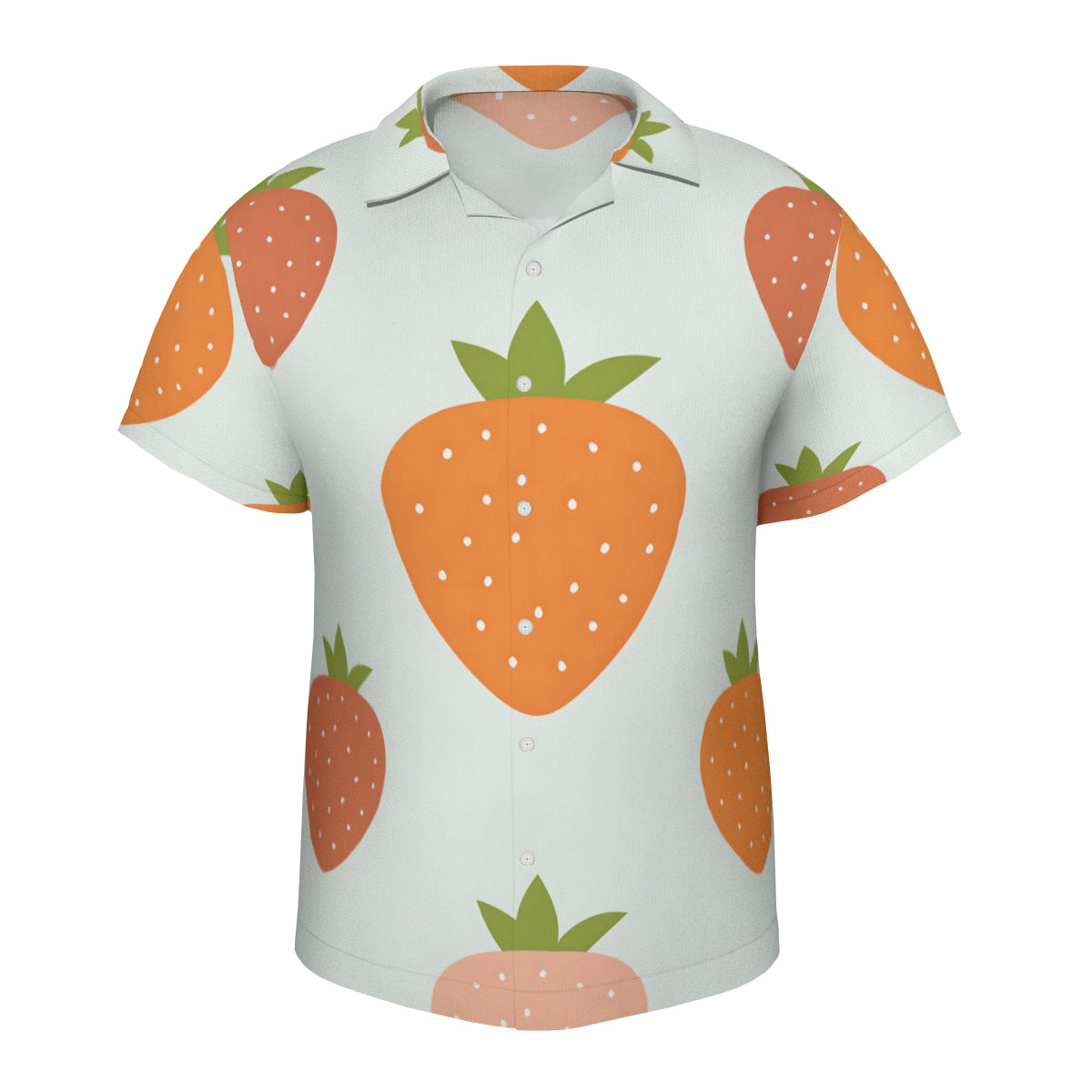 Strawberries Short Sleeves Men's Shirt