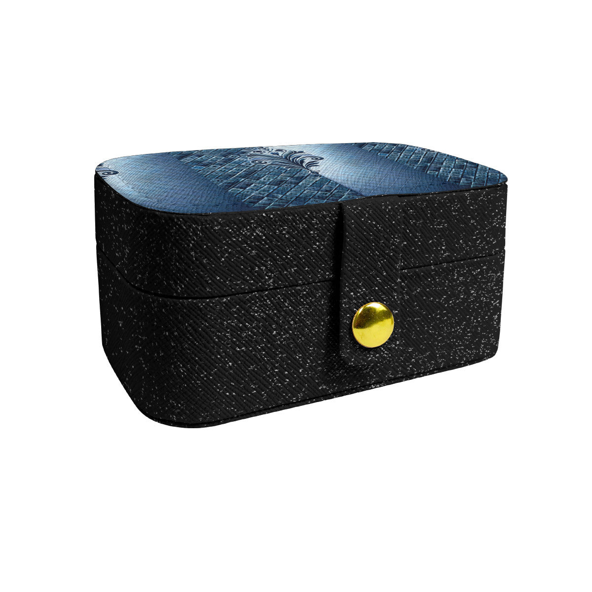 Denim Style Personalized Portable Jewelry Box