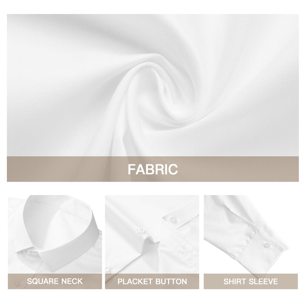 Abstract White Gold Long Sleeves Shirt