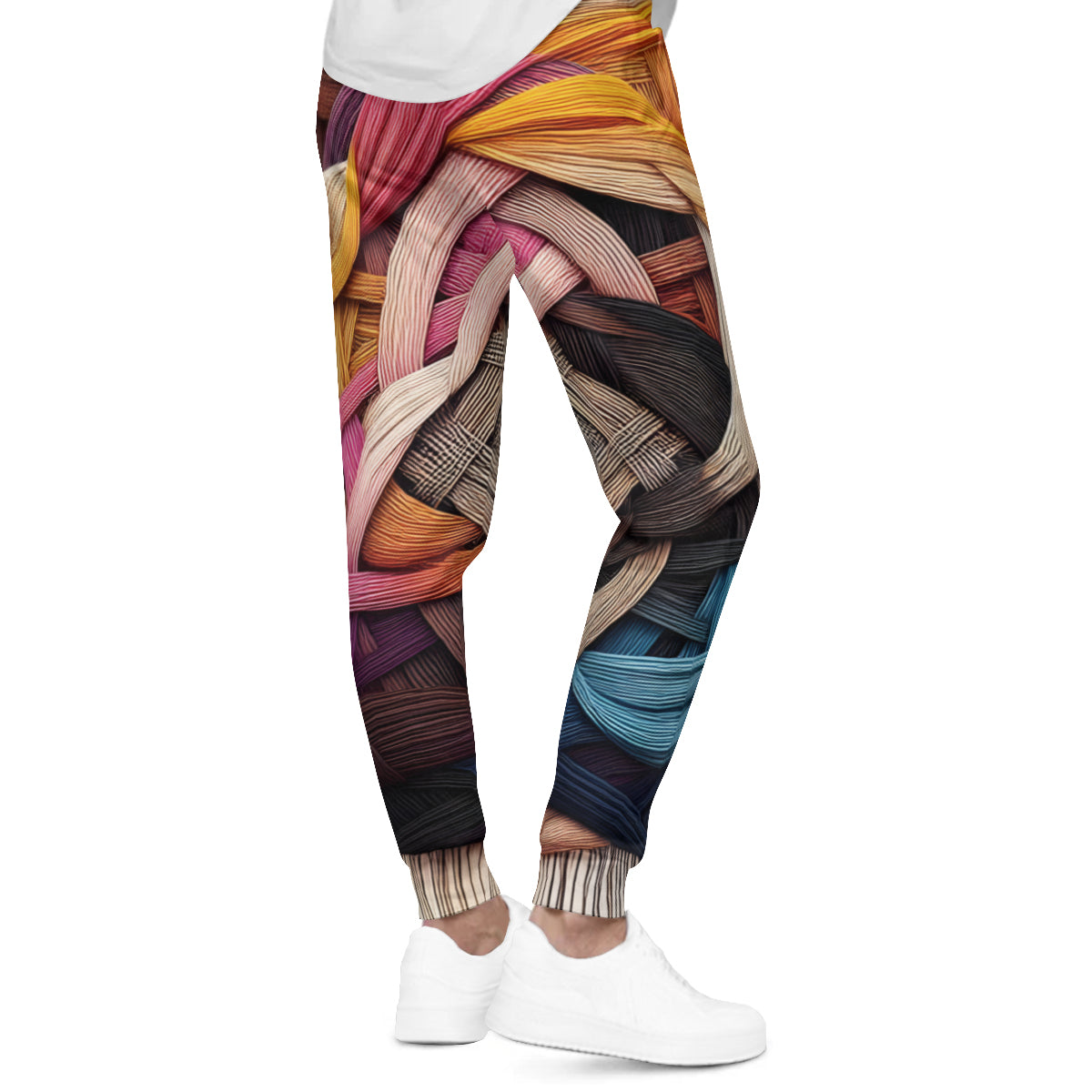 Interwoven Pattern Men's Adult Hoodie Set (Double-Layer Hood) | Health Fabric