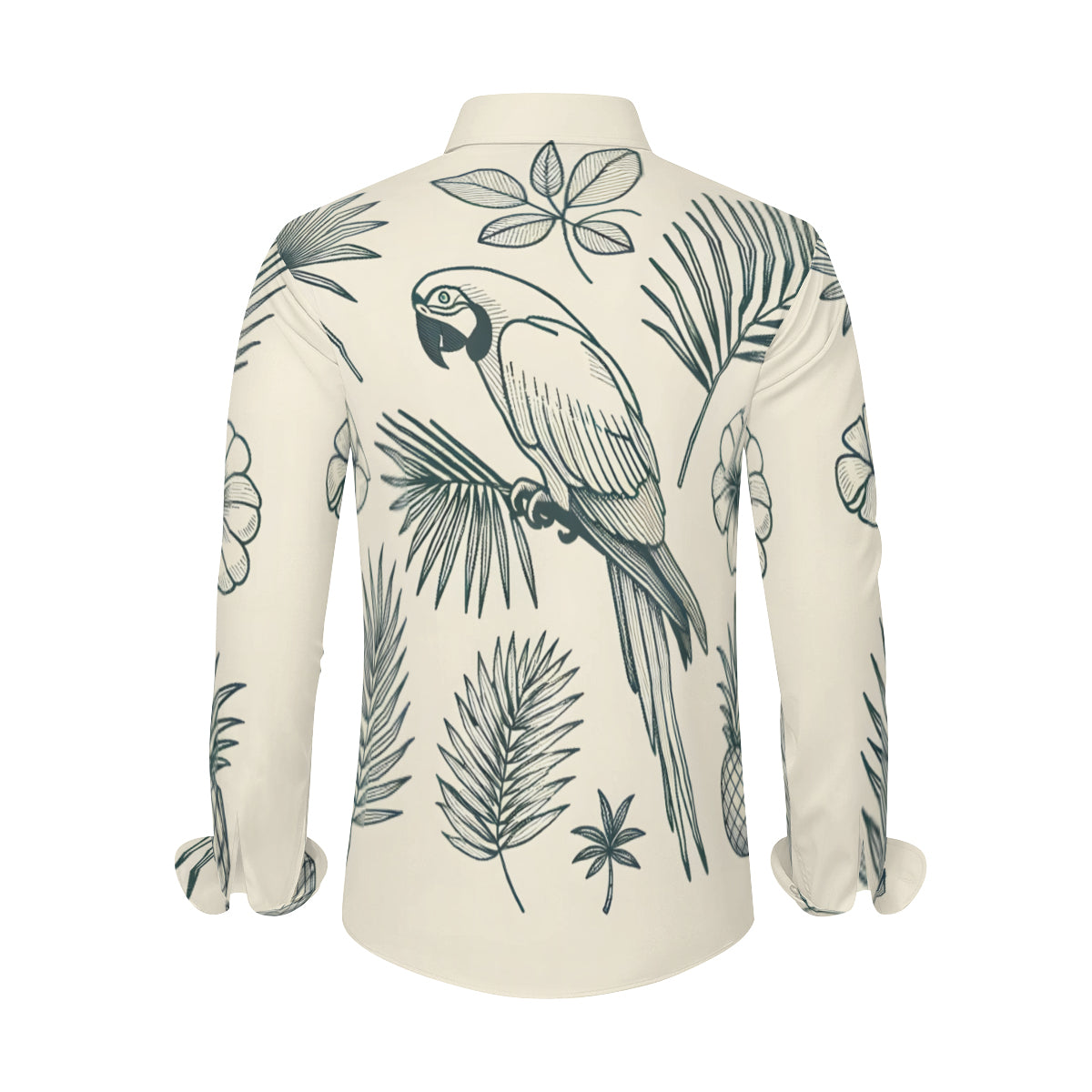 Lion Men's Classic Long-Sleeved Shirt | Polyester