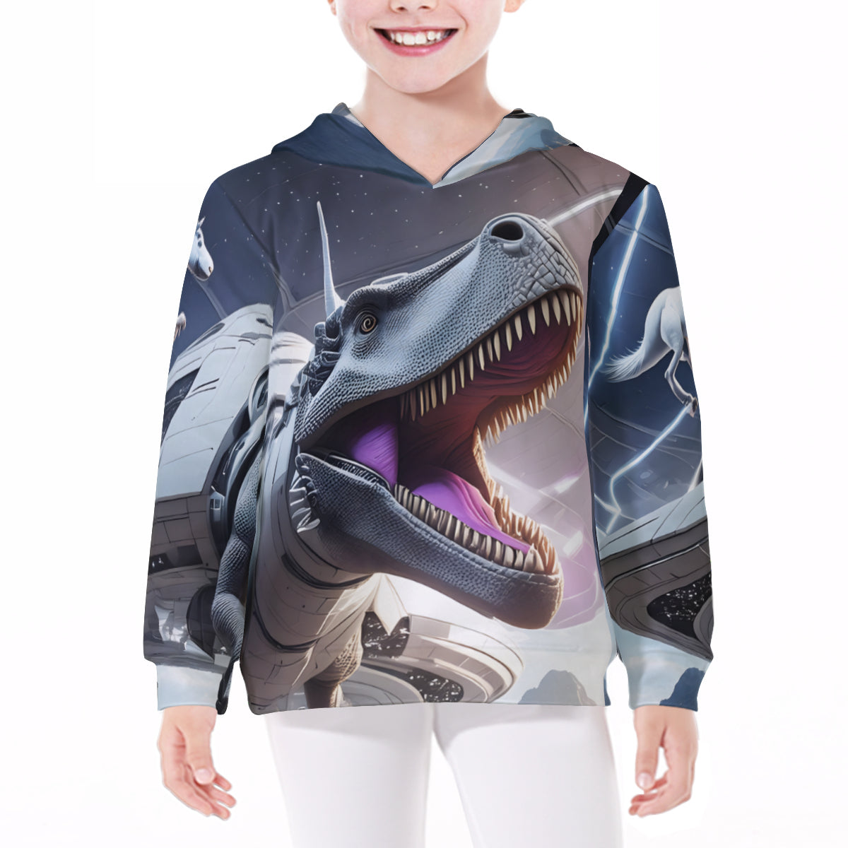 Dinosaur Children's Hoodies Sets｜Polyester
