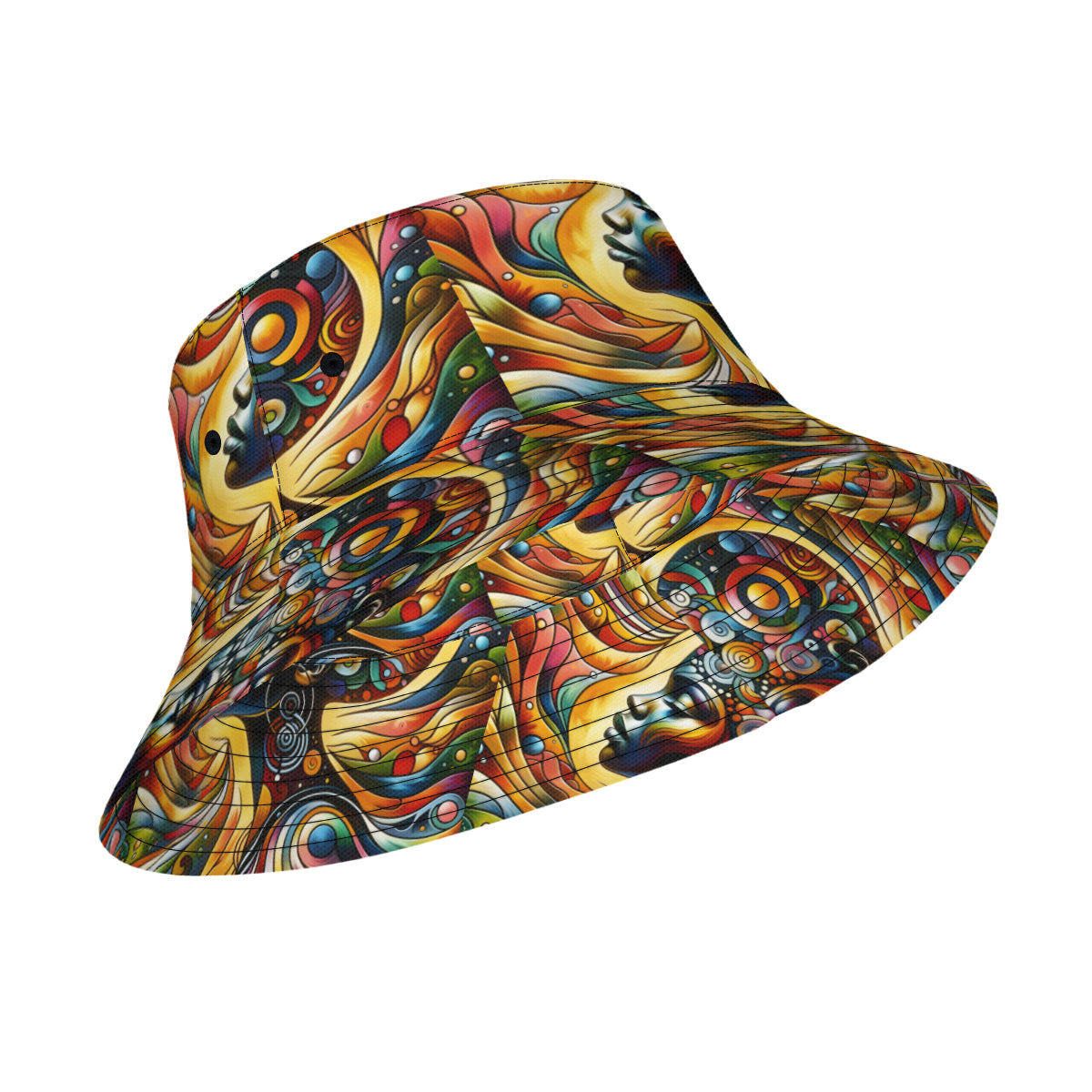 Afrocentric Double-Sided Unisex Polyester Bucket Hat