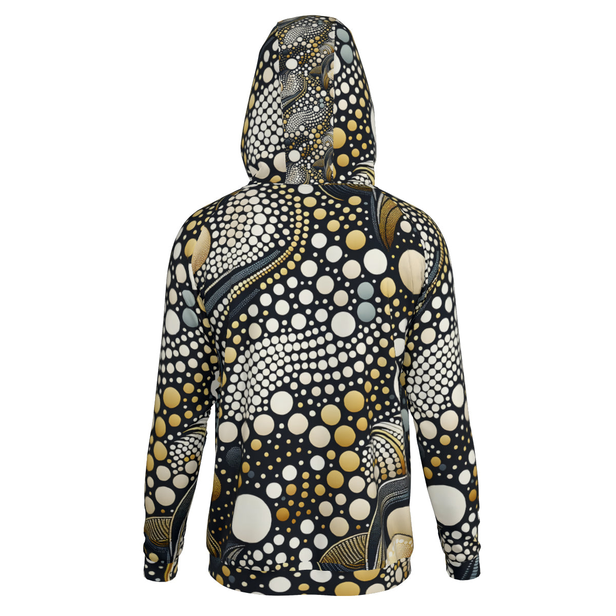 Abstract Dotted Men's Zip Up Hoodie | Polyester