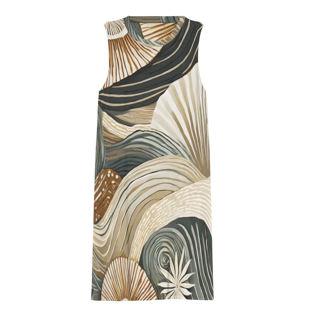 Abstract Women's Casual Dress | Polyester