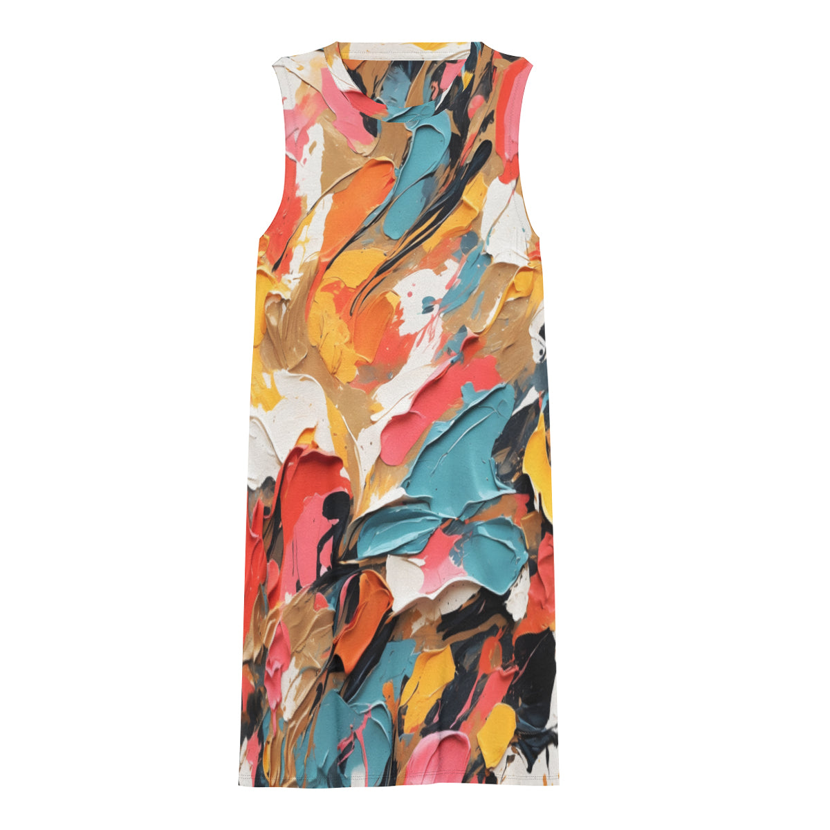 Abstract Women's Casual Dress | Polyester
