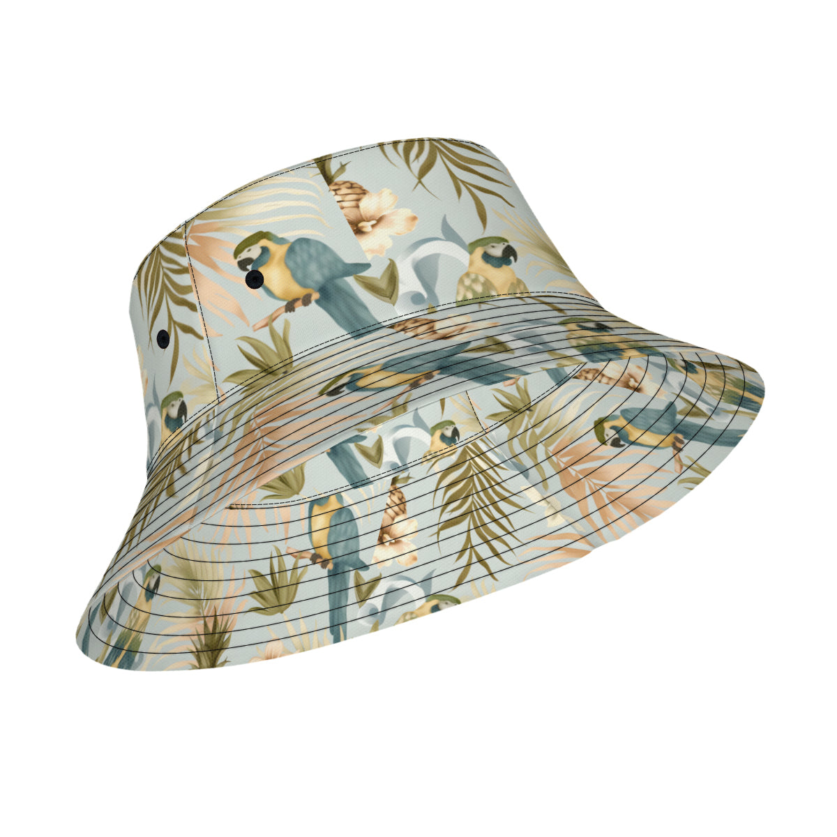 Tropical Double-Sided Unisex Polyester Bucket Hat