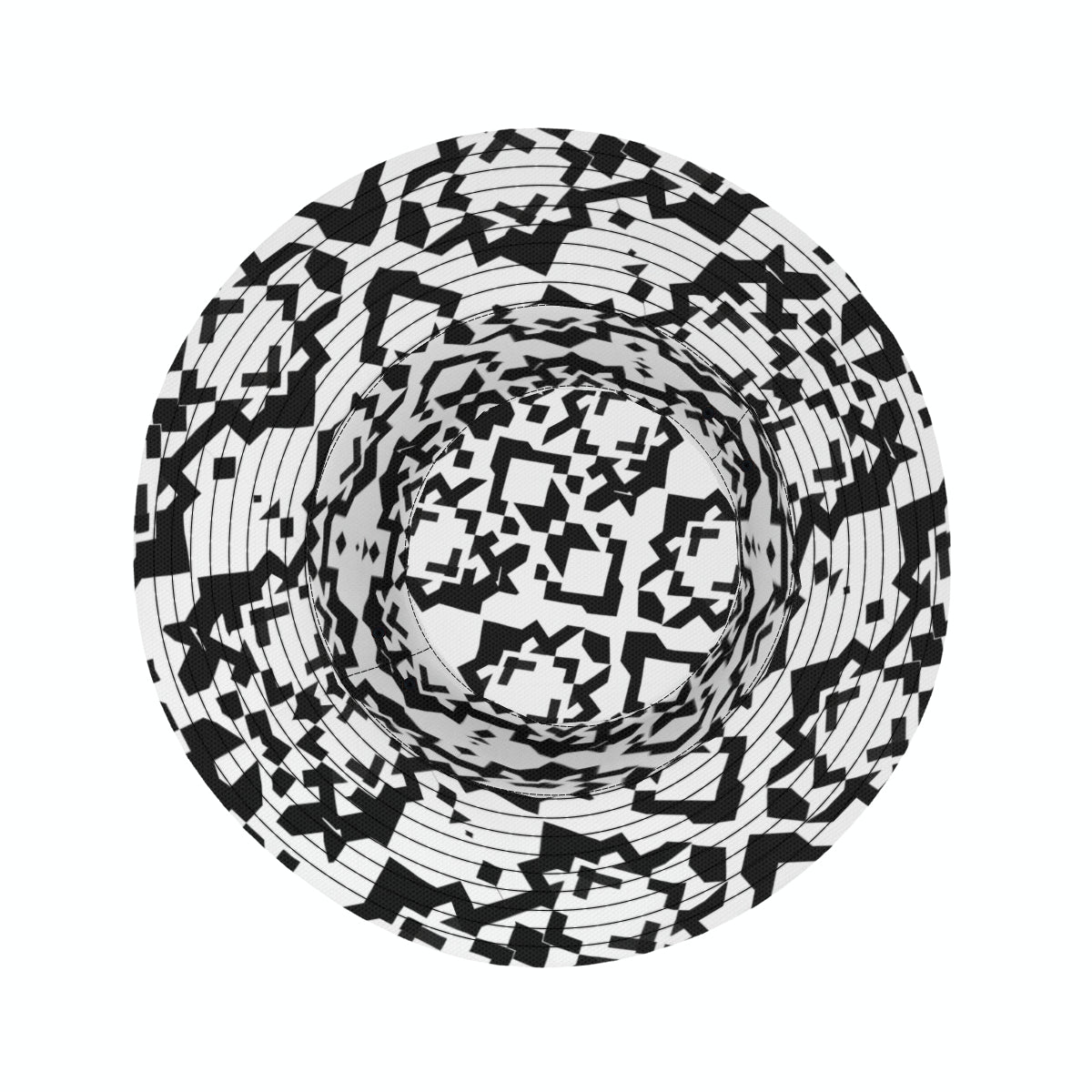 Black And White Double-Sided Unisex Polyester Bucket Hat