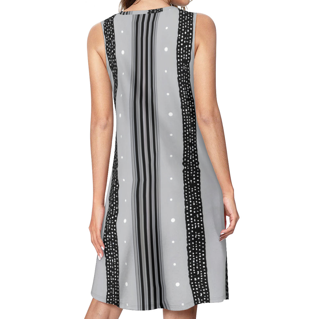 Stripes Women's Casual Dress | Polyester