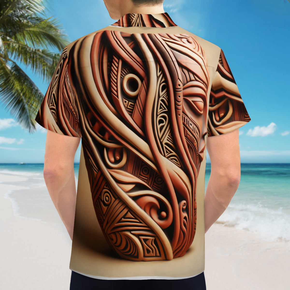 Terracota Design Short Sleeves Men's Shirt