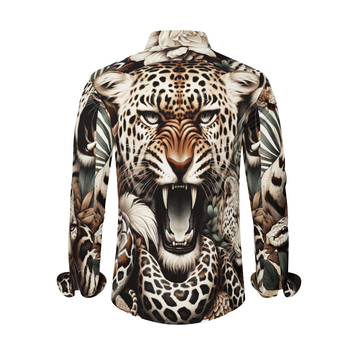 Leopard Long Sleeves Men's Shirt