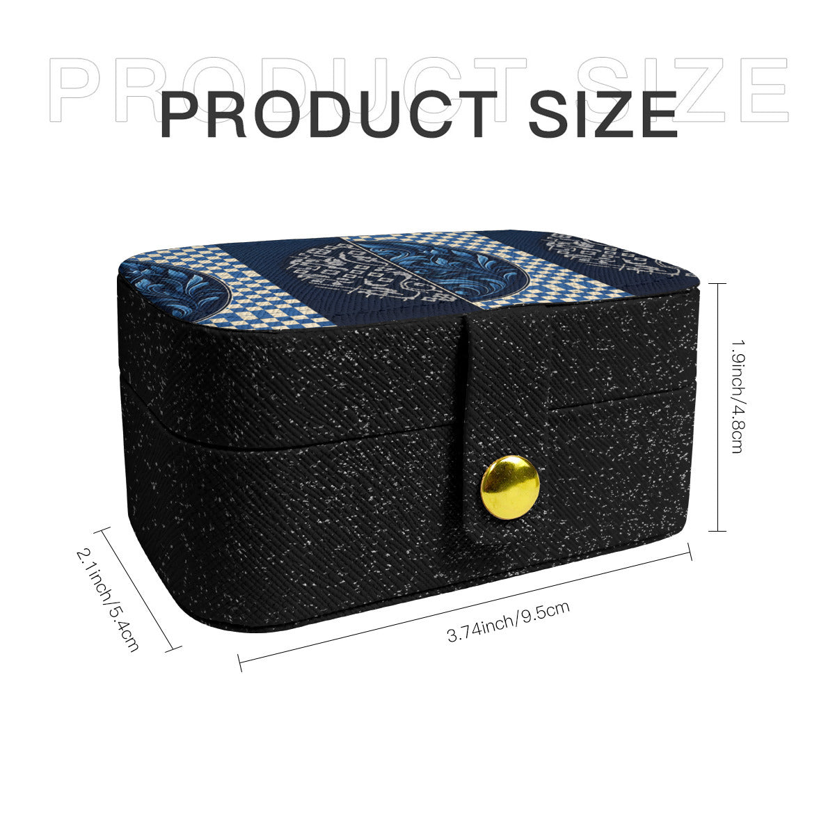 Denim Style Personalized Portable Jewelry Box