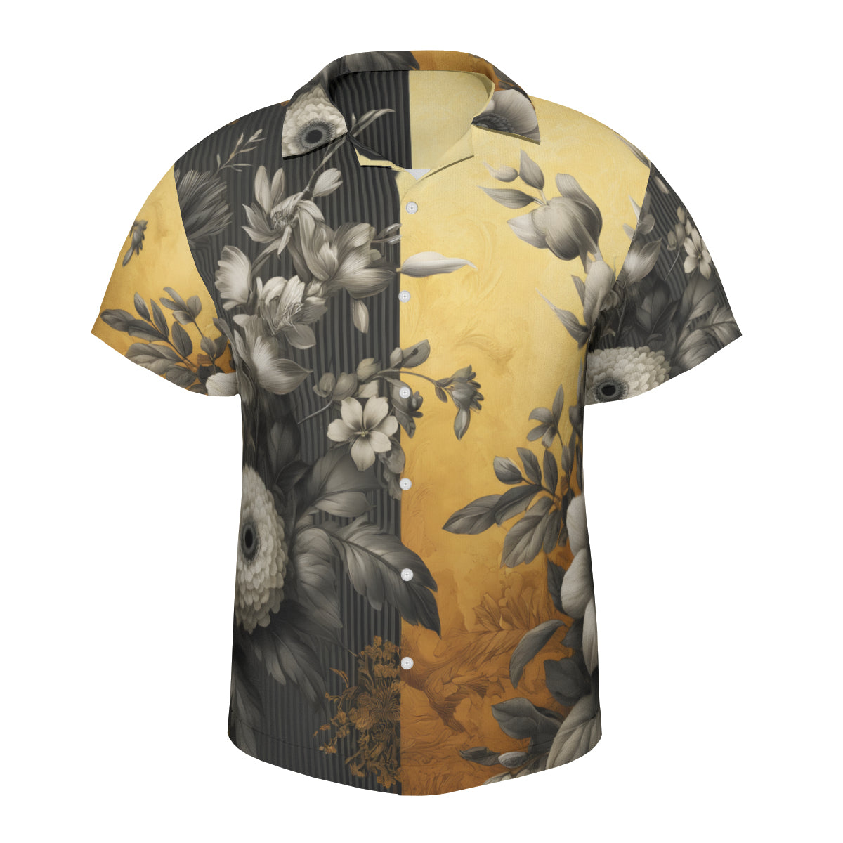 Floral Short Sleeves Men's Shirt