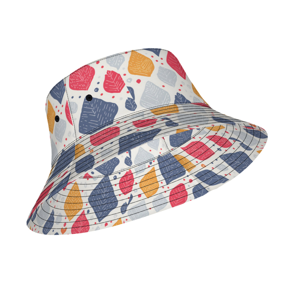 Abstract Denim Double-Sided Unisex Polyester Bucket Hat