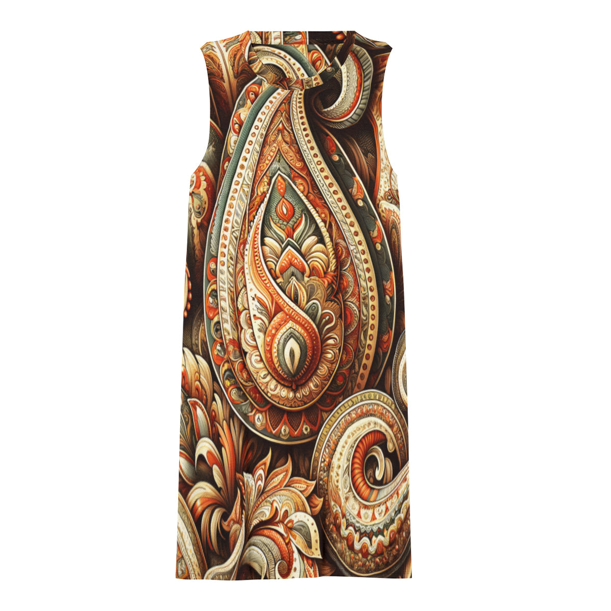 Abstract Bohemian Women's Casual Dress | Polyester