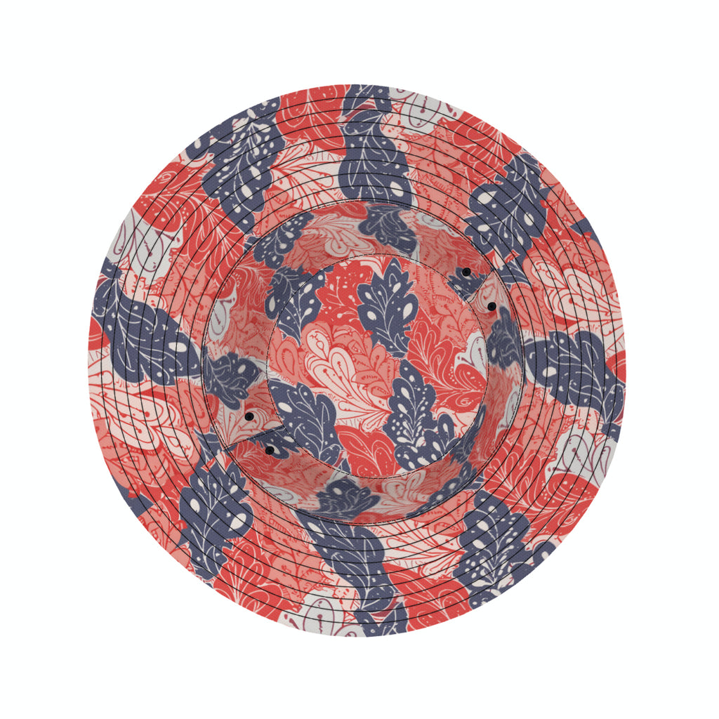 Abstract Denim Double-Sided Unisex Polyester Bucket Hat
