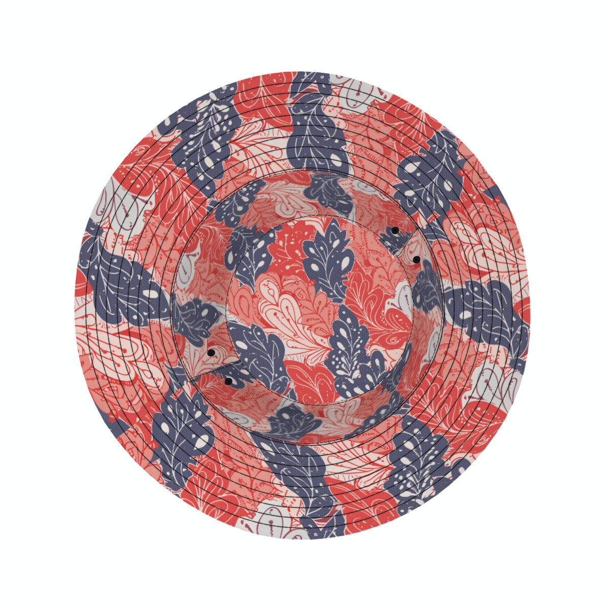 Abstract Denim Double-Sided Unisex Polyester Bucket Hat