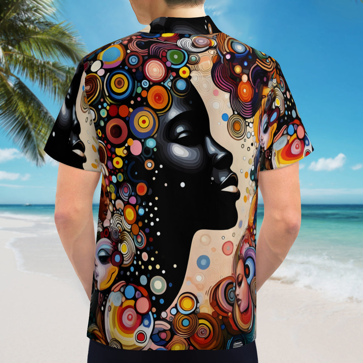Abstract Afrocentric Short Sleeves Men's Shirt