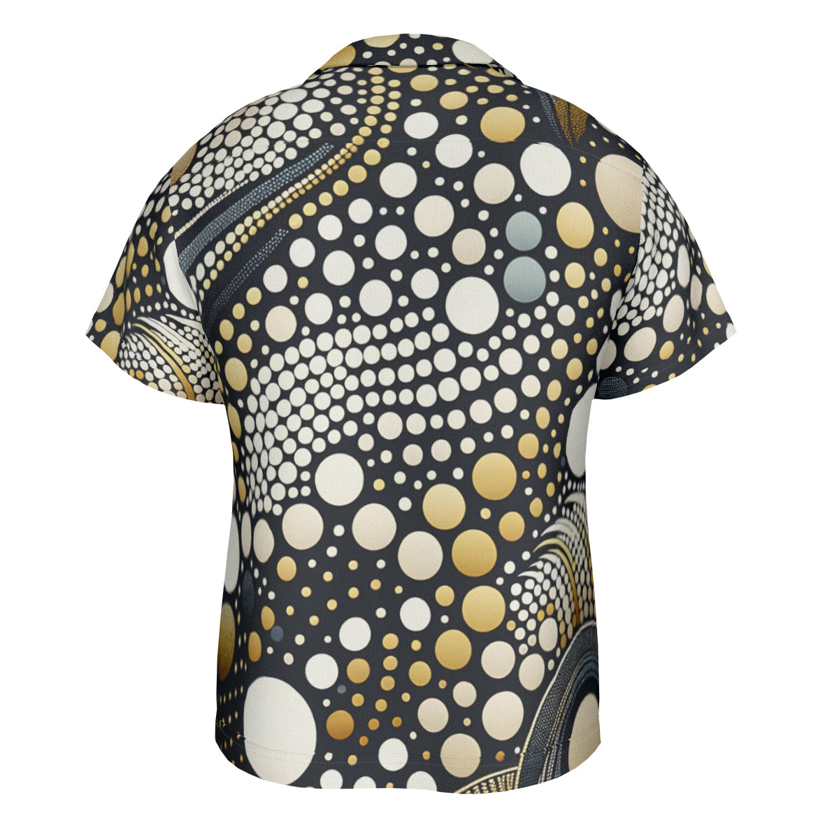 Abstract Dotted Short Sleeves Men's Shirt