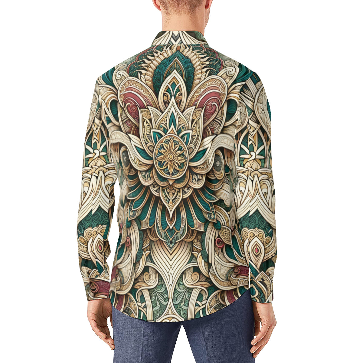 Intricate Luxury Pattern Long Sleeves Men's Shirt