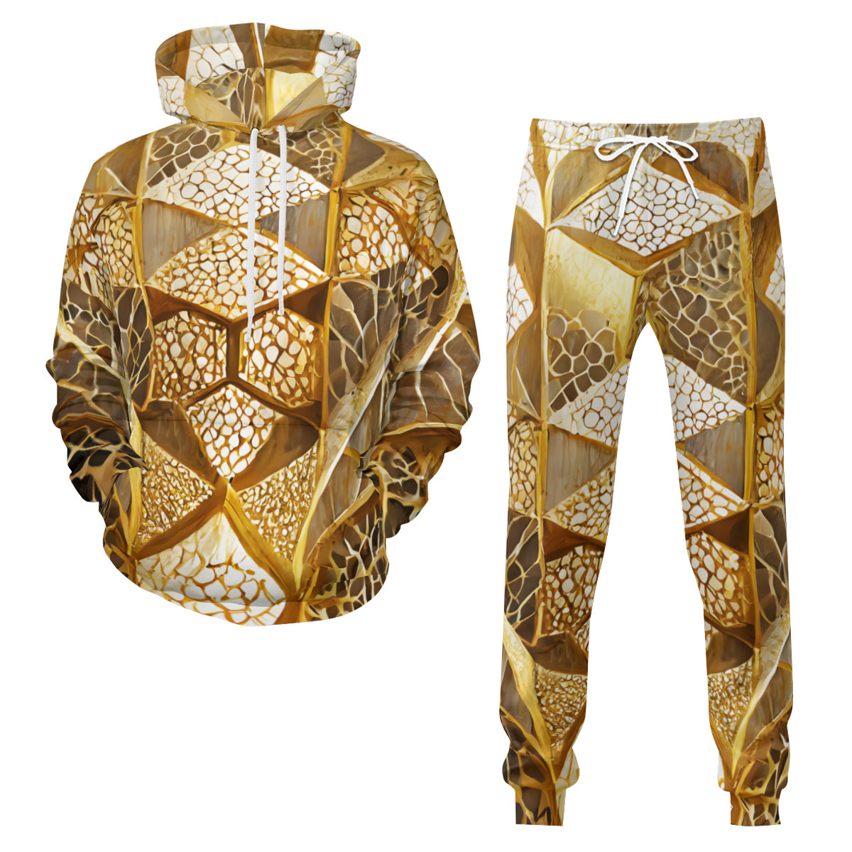 Golden Archtectural Men's Adult Lightweight Hoodie Set | Air Layer