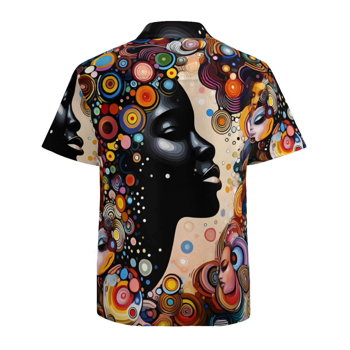 Abstract Afrocentric Short Sleeves Men's Shirt