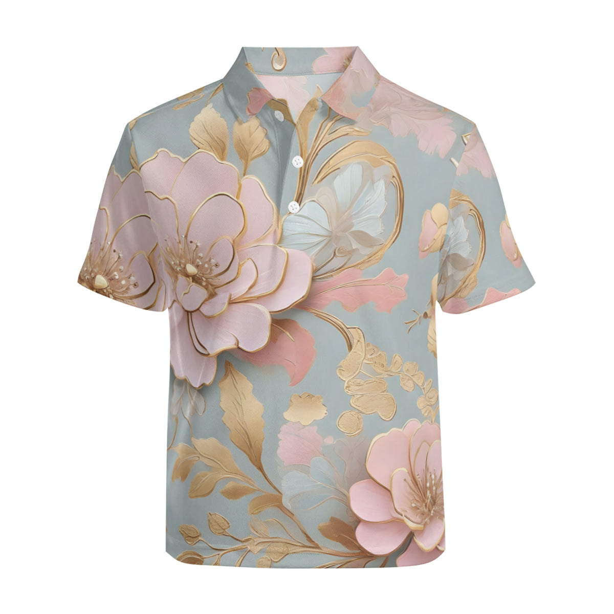 Foral Men's Premium European Size POLO Shirt | 95% Polyester+5% Spandex