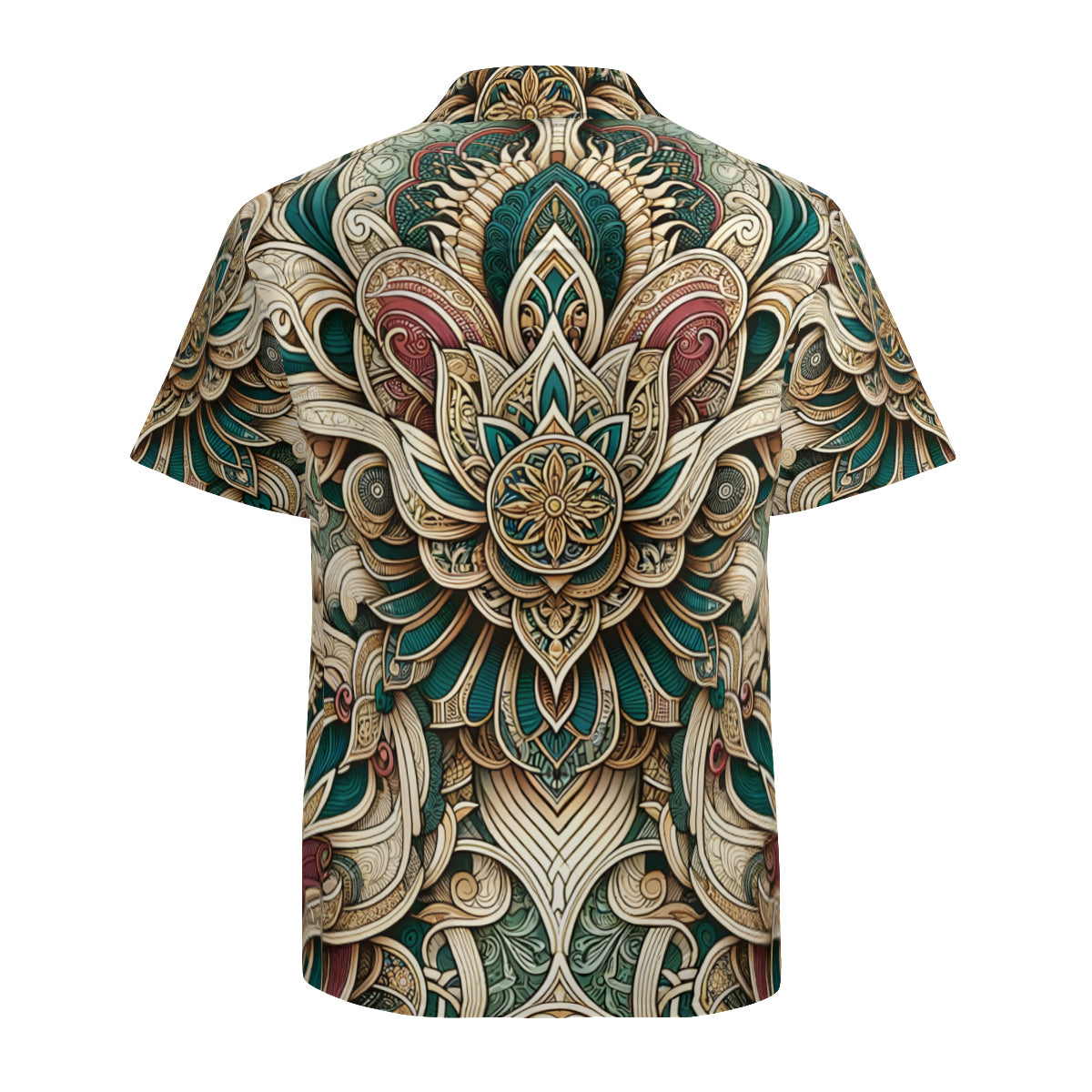 Intricate Luxury Pattern Short Sleeves Men's Shirt