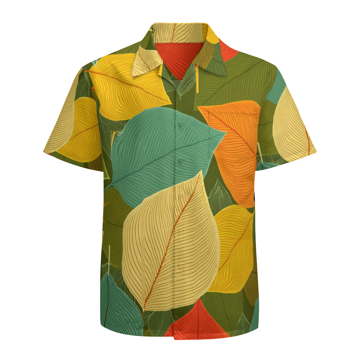 Autumn Floral Short Sleeve Shirt