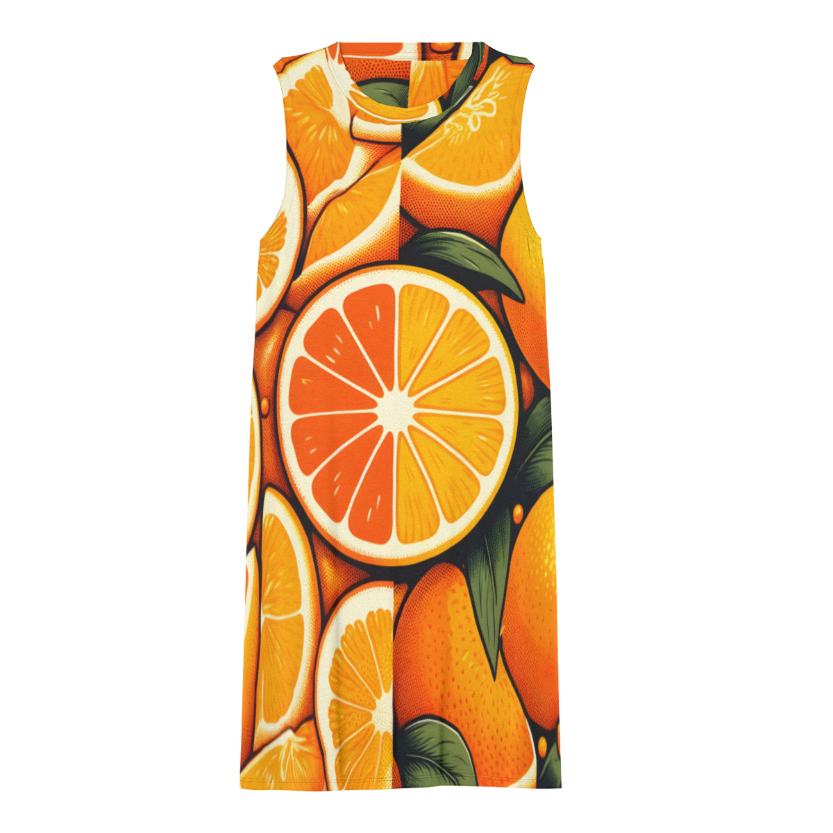 Orange Slices Women's Casual Dress | Polyester