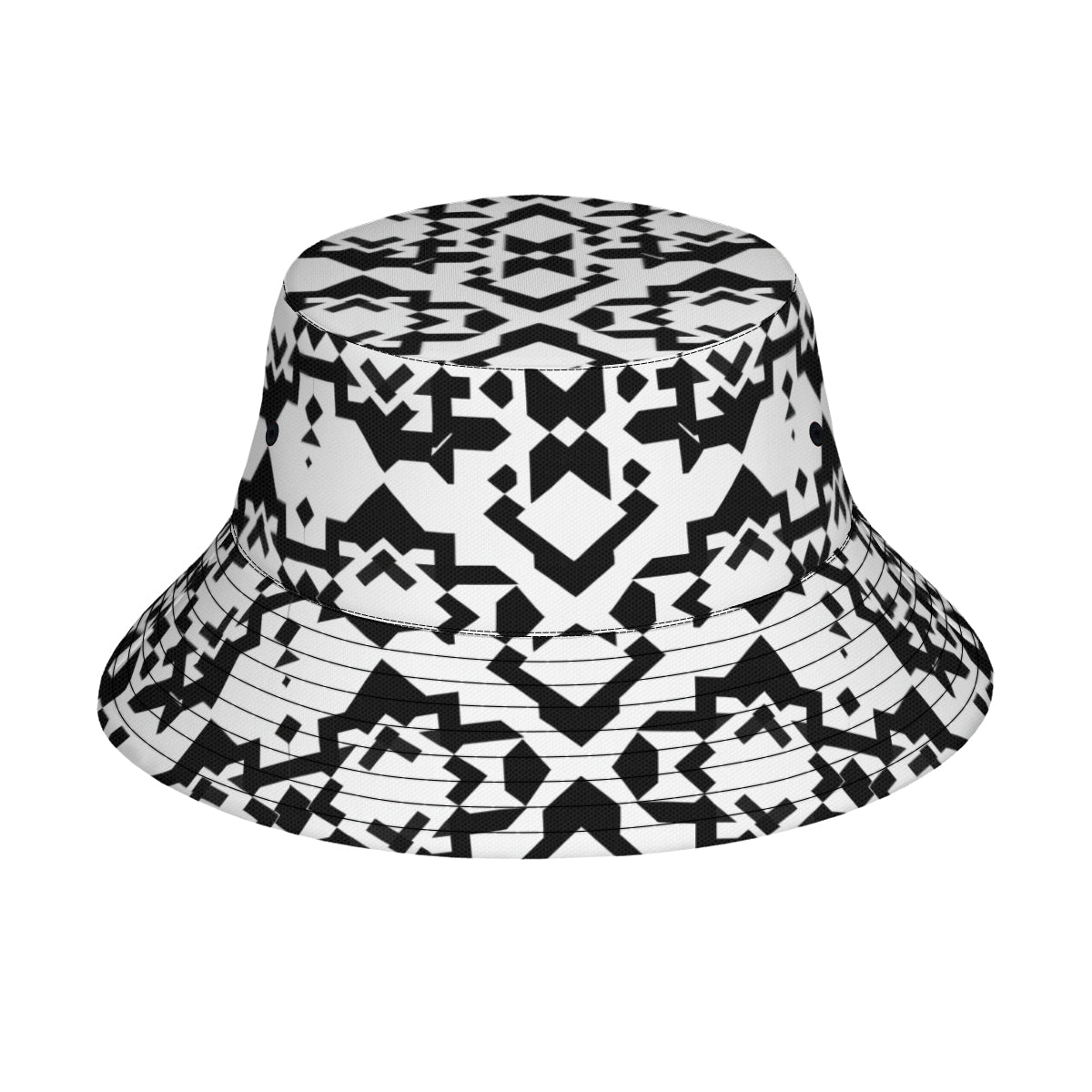 Black And White Double-Sided Unisex Polyester Bucket Hat